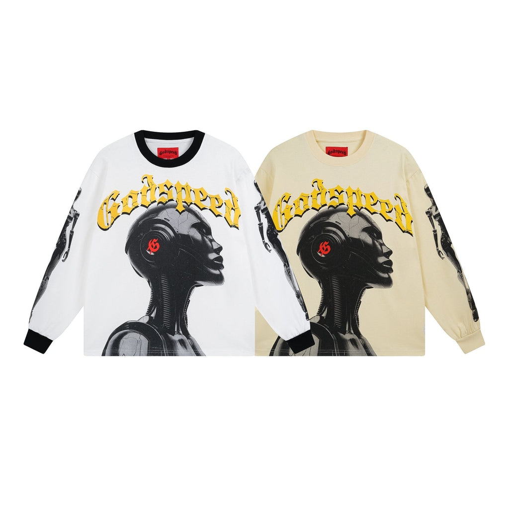 Godspeed Robot Graphic Long-Sleeve T-Shirt ¡ª comparison