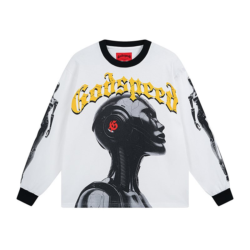 Godspeed Robot Graphic Long-Sleeve T-Shirt ¡ª hero