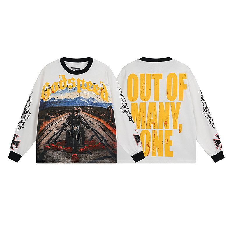 Godspeed Out of Many One Graphic Long-Sleeve T-Shirt ¡ª hero