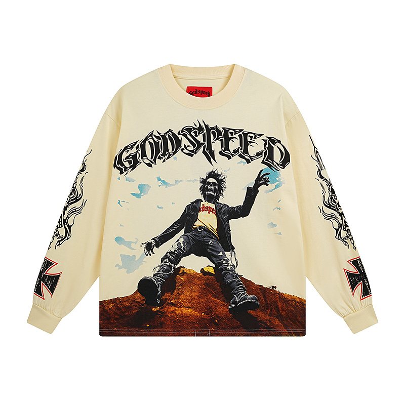 Godspeed E Pluribus Unum Graphic Long-Sleeve T-Shirt ¡ª hero