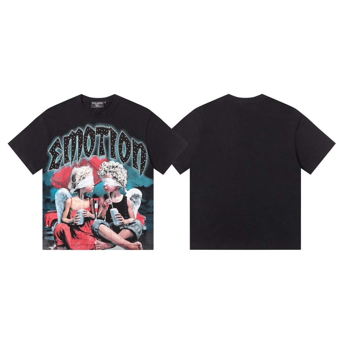 MIXED EMOTION Angel Graphic Short-Sleeve T-Shirt ¡ª front