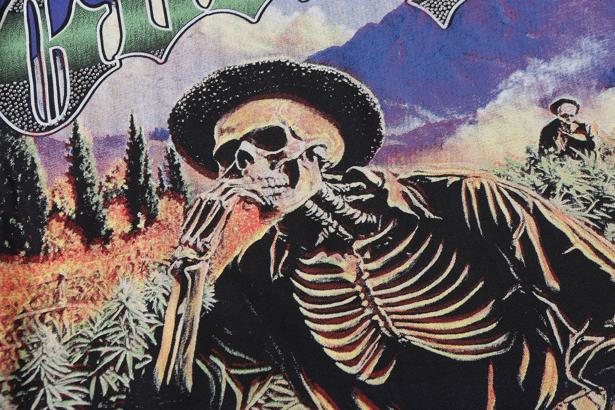 Godspeed Skeleton Landscape Graphic T-Shirt ¡ª detail
