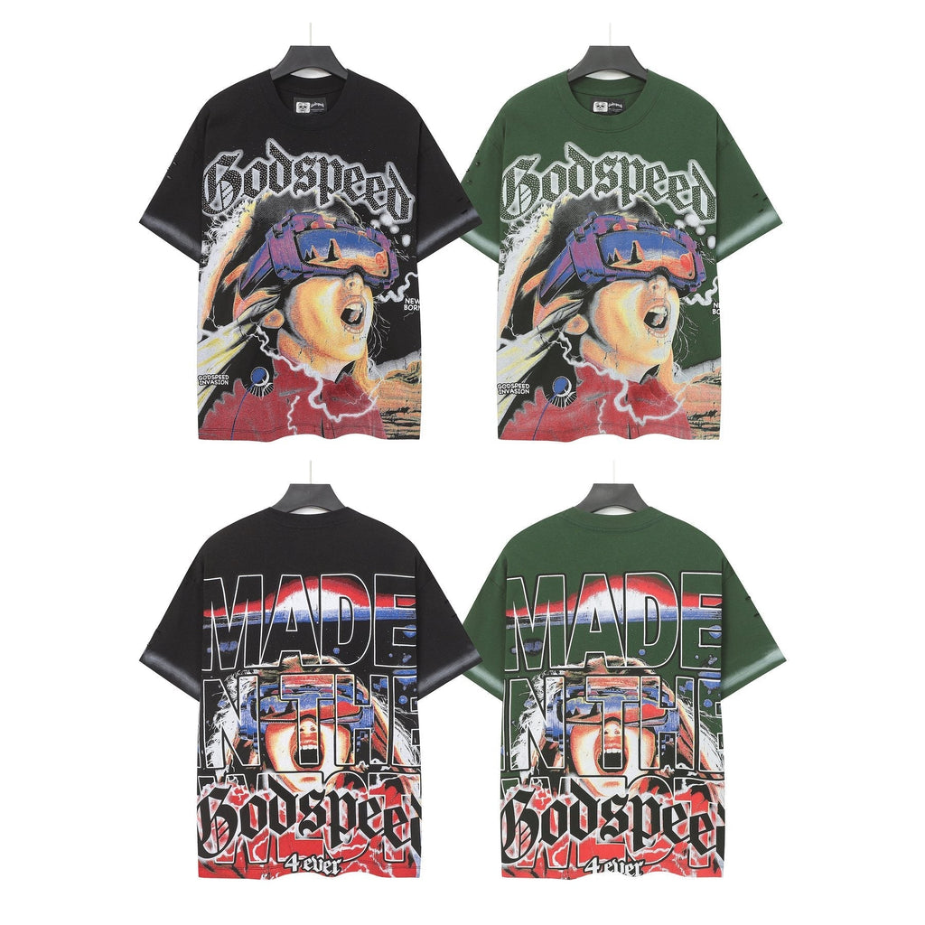 Godspeed New Born Rhinestone Graphic T-Shirt ¡ª comparison