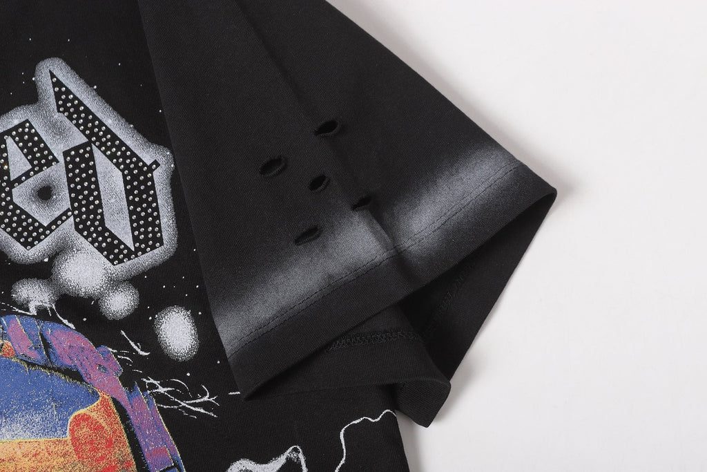 Godspeed New Born Rhinestone Graphic T-Shirt ¡ª detail