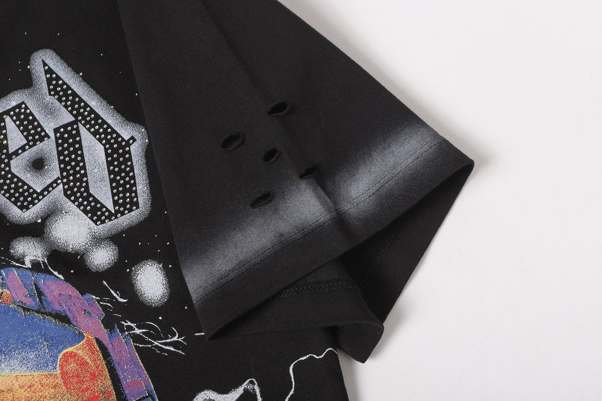 Godspeed New Born Rhinestone Graphic T-Shirt ¡ª detail
