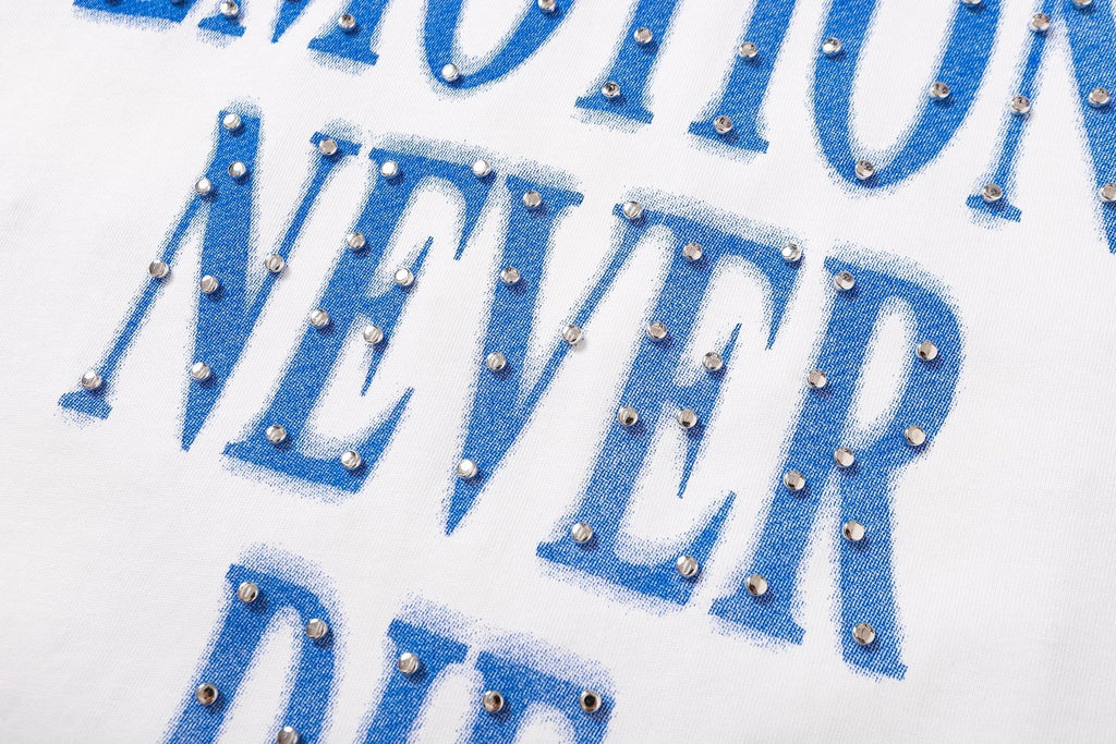 MIXED EMOTION Never Die Graphic Short-Sleeve T-Shirt ¡ª detail