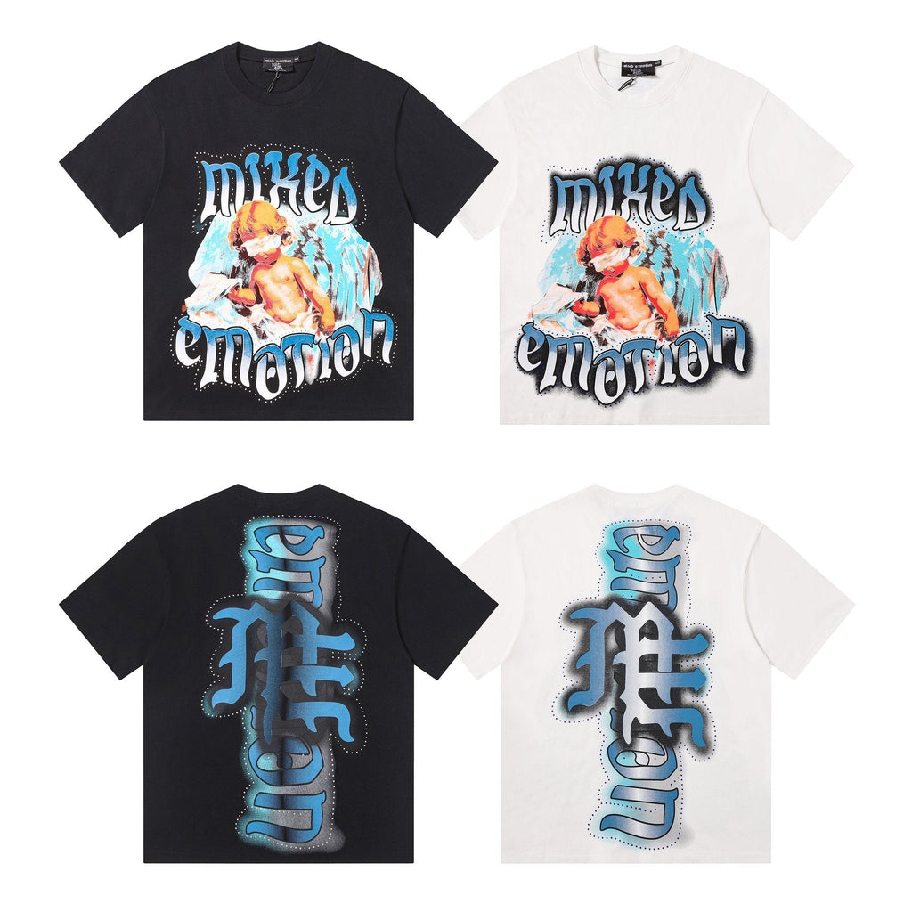MIXED EMOTION Angel Back Graphic T-Shirt ¡ª comparison