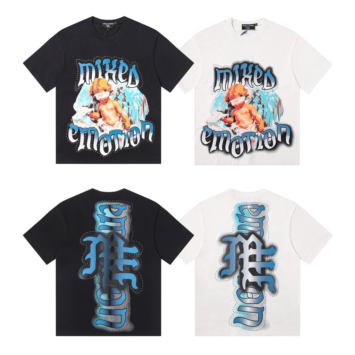 MIXED EMOTION Angel Back Graphic T-Shirt ¡ª comparison