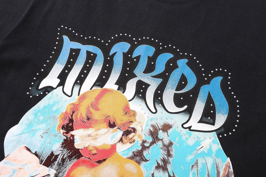 MIXED EMOTION Angel Back Graphic T-Shirt ¡ª detail