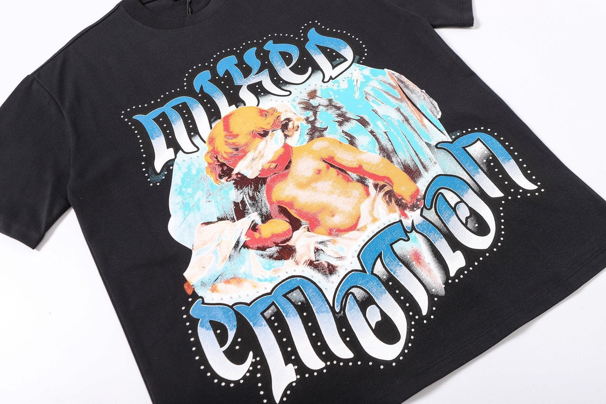 MIXED EMOTION Angel Back Graphic T-Shirt ¡ª detail