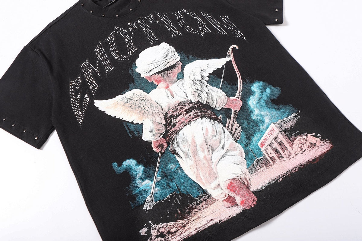 MIXED EMOTION Angel Archer Graphic T-Shirt ¡ª detail