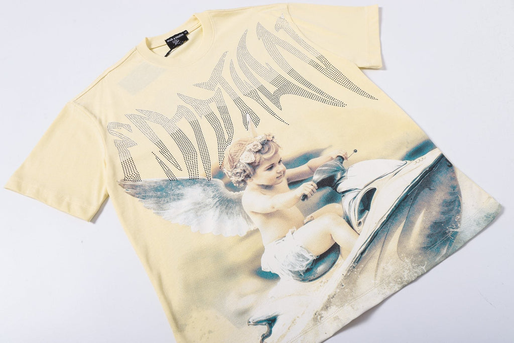 MIXED EMOTION Angel Graphic Short-Sleeve T-Shirt ¡ª front