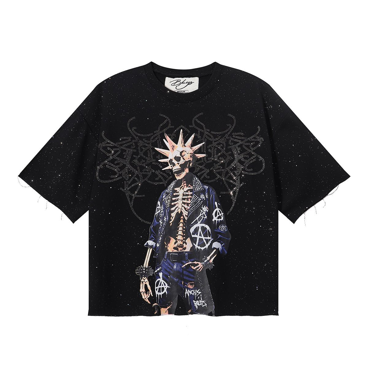 BKYS Revival Skeleton Rhinestone Graphic T-Shirt ¡ª hero