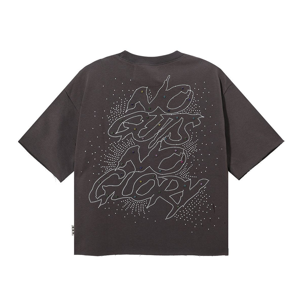 BKYS Revival No Gut No Glory Rhinestone Cropped T-Shirt ¡ª back