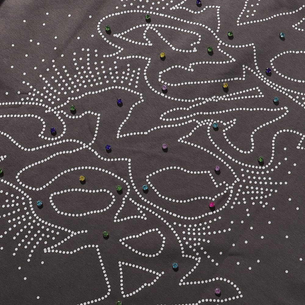 BKYS Revival No Gut No Glory Rhinestone Cropped T-Shirt ¡ª detail