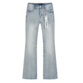 Purple Brand Light Blue Rhinestone Flare Jeans ¡ª hero