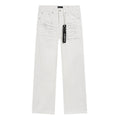 Purple Brand White Distressed Straight-Leg Button-Fly Jeans ¡ª hero