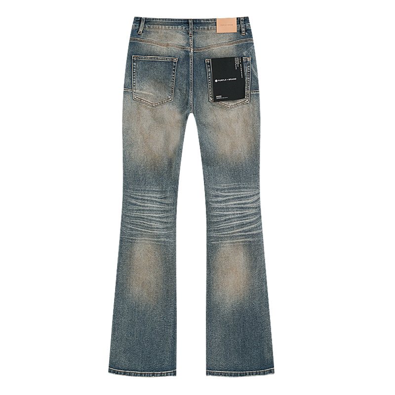 Purple Brand Distressed Flare Jeans ¡ª back