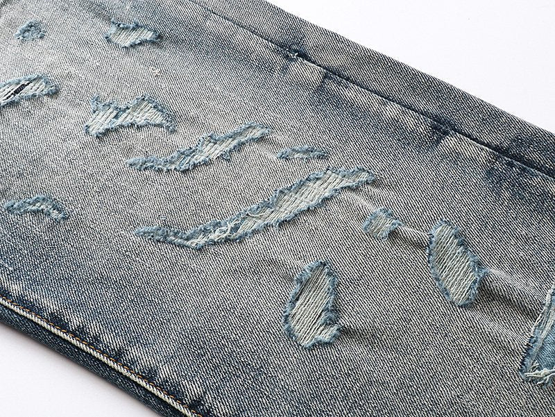 Purple Brand Distressed Flared Jeans ¡ª detail