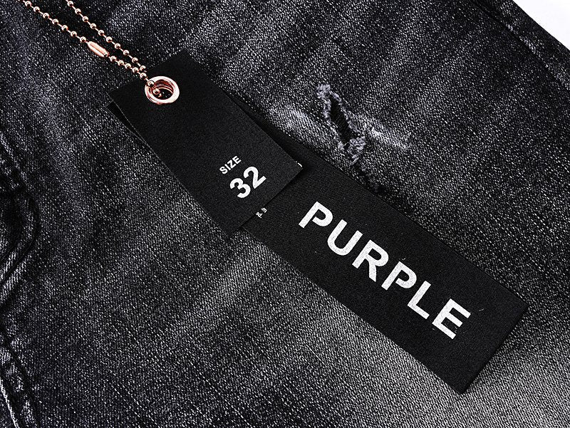 Purple Brand Black Paint-Splatter Distressed Jeans ¡ª hang_tag