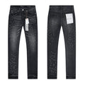 Purple Brand Washed Black Embroidered Jeans ¡ª hero