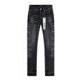 Purple Brand Washed Black Side-Leg Graphic Jeans ¡ª hero