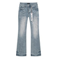 Purple Brand Light Blue Embossed Lower-Leg Jeans ¡ª hero