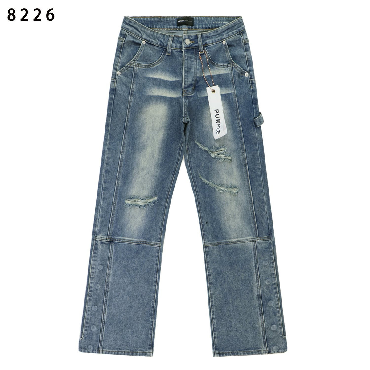 Purple Brand Washed Blue Denim Jeans ¡ª hero