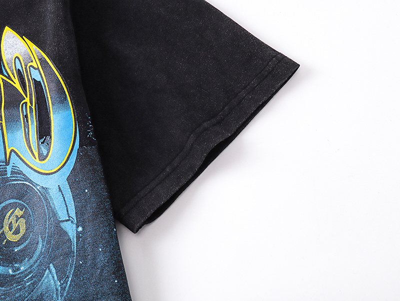 Godspeed E Pluribus Unum Washed Black Graphic T-Shirt ¡ª detail