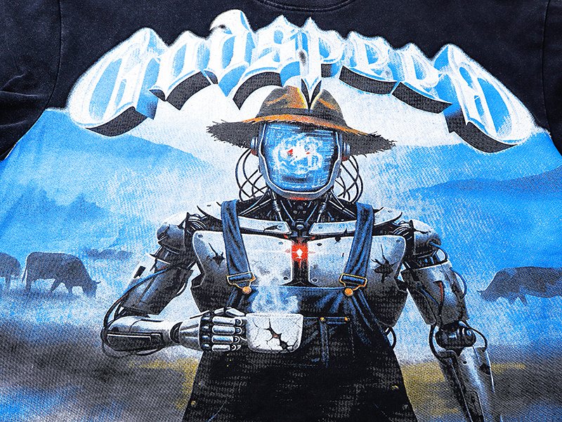 Godspeed Mers Loaded Washed Black Graphic T-Shirt ¡ª detail
