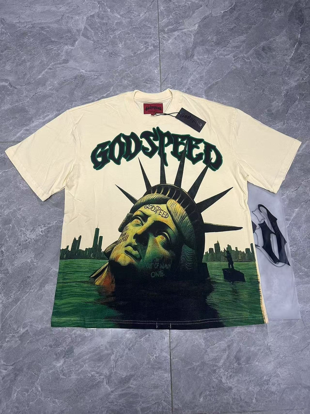 Godspeed Statue of Liberty Sun Eye Short-Sleeve T-Shirt ¡ª context