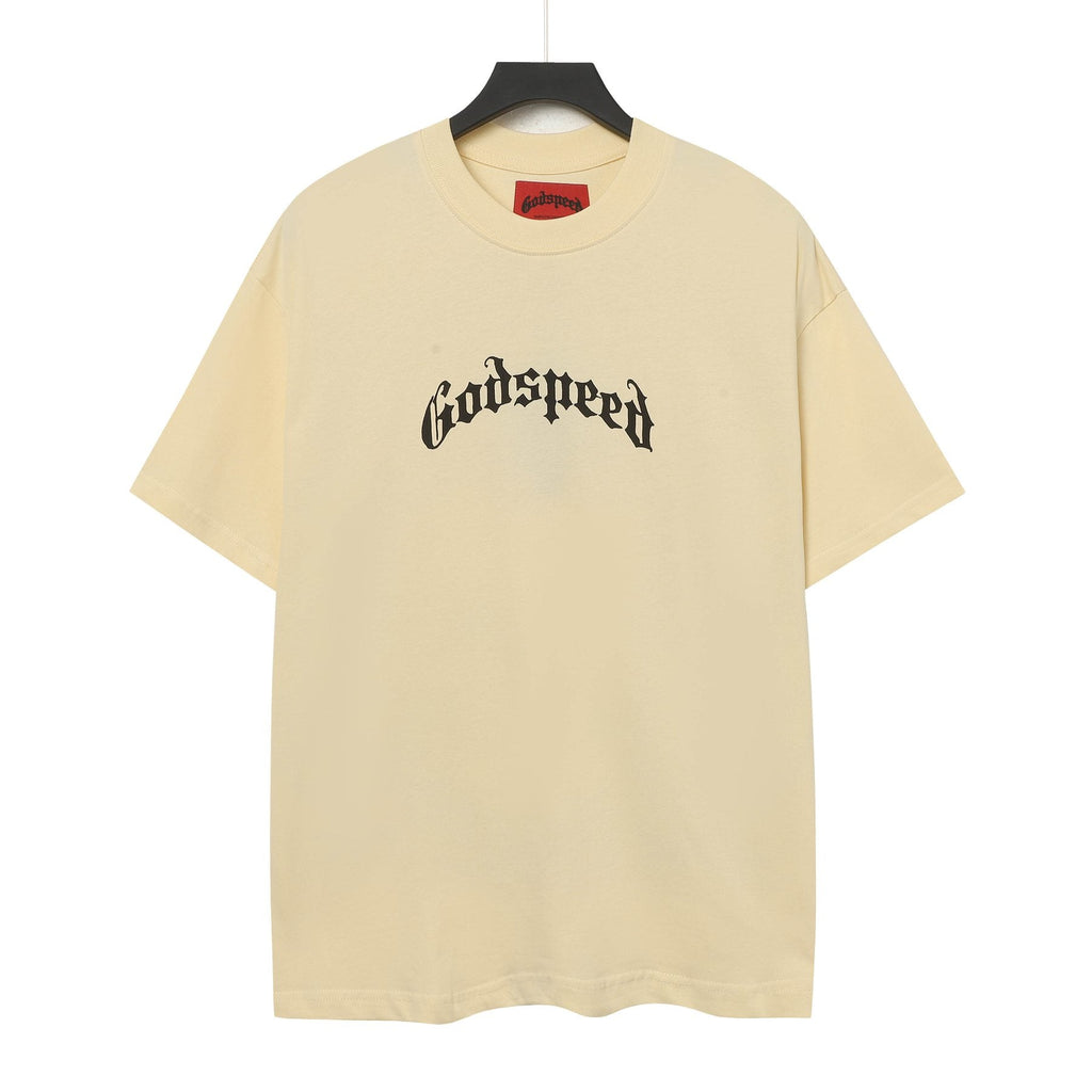 Godspeed Skull & Floral Graphic Short-Sleeve T-Shirt ¡ª front