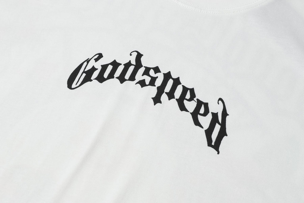 Godspeed Skull & Floral Graphic Short-Sleeve T-Shirt ¡ª detail