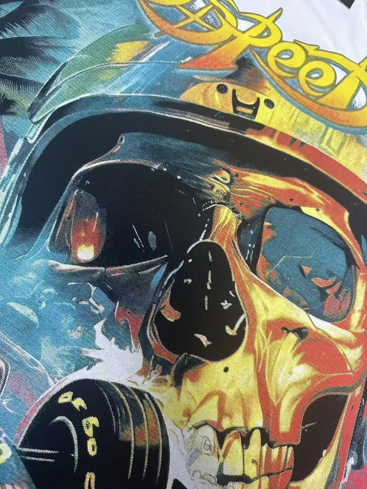 Godspeed Racing Skull Graphic Short-Sleeve T-Shirt ¡ª detail