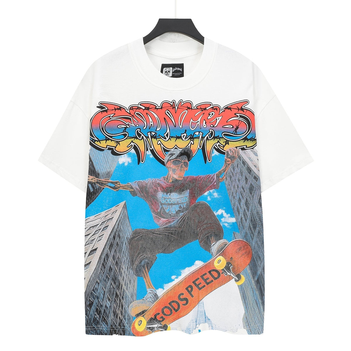 Godspeed Skateboard Graphic T-Shirt ¡ª front