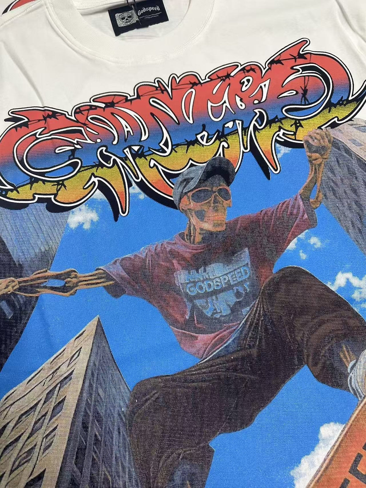 Godspeed Skateboard Graphic T-Shirt ¡ª detail