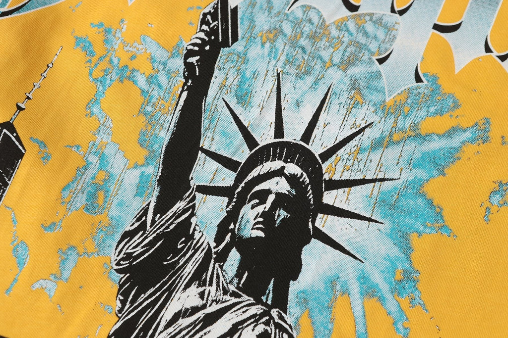 Godspeed Yellow Statue of Liberty Graphic T-Shirt ¡ª detail