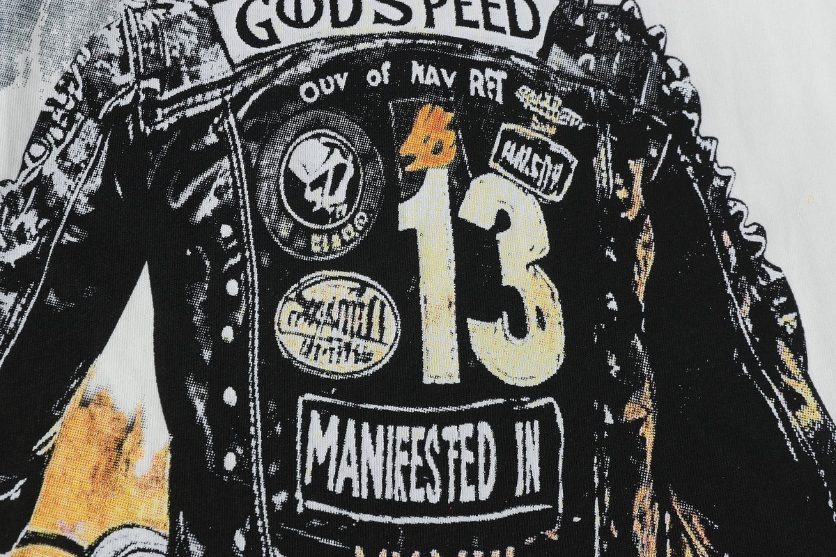 Godspeed Manifested II Biker Graphic T-Shirt ¡ª detail