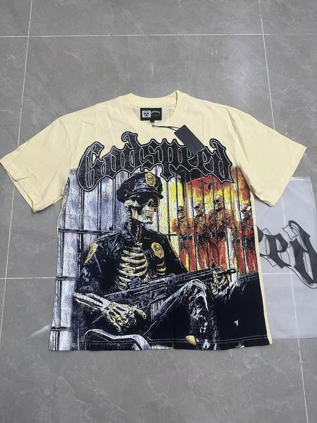Godspeed Skeleton Graphic T-Shirt ¡ª front