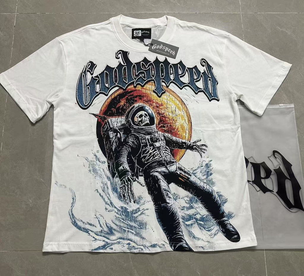 Godspeed Space Tour Astronaut Graphic T-Shirt ¡ª front