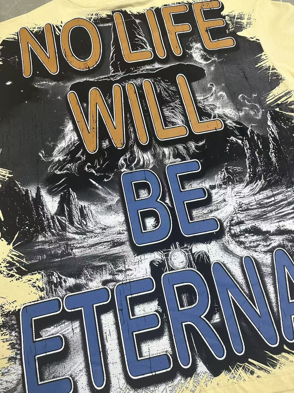 Godspeed No Life Will Be Eternal Graphic T-Shirt ¡ª detail