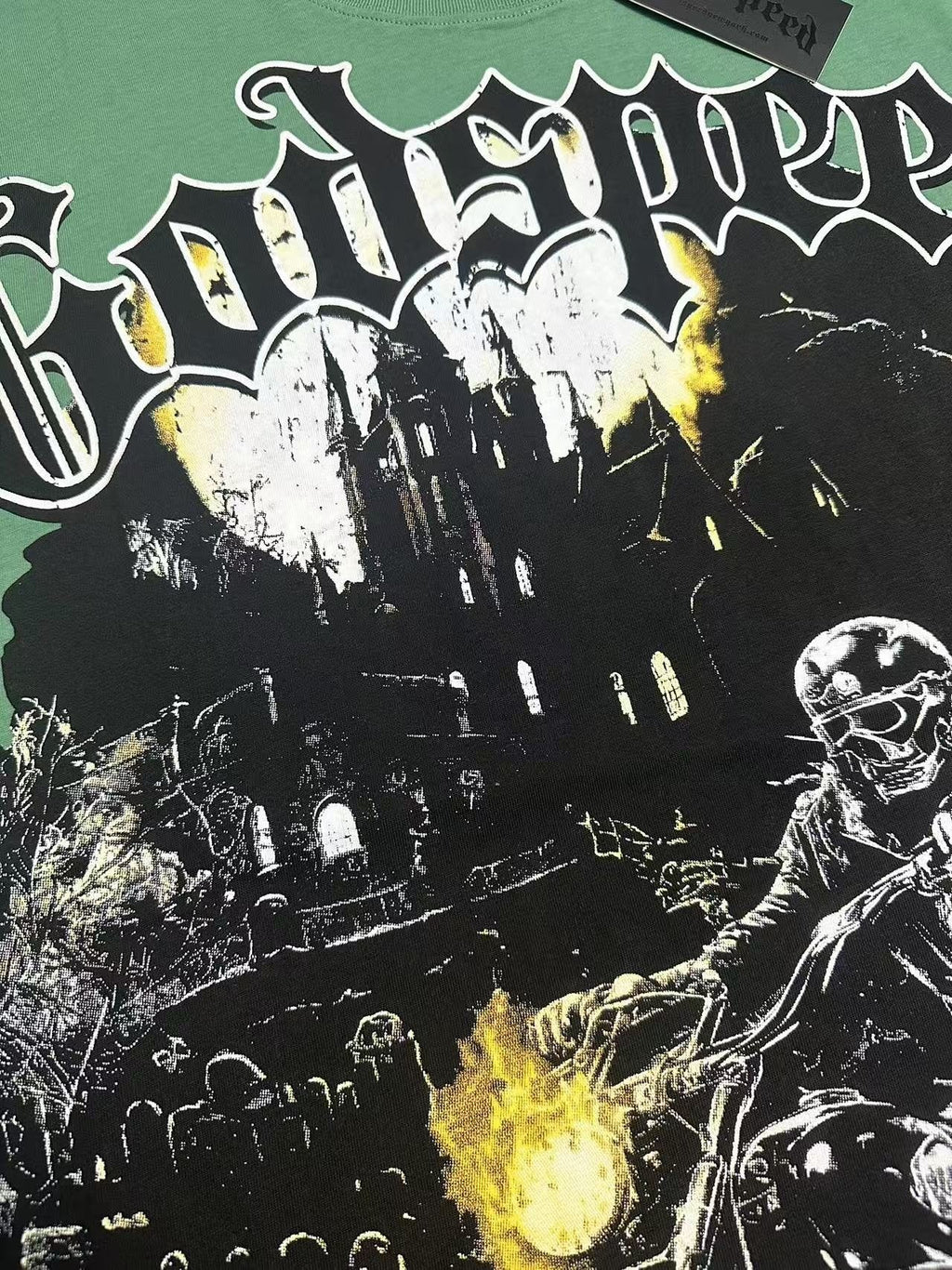 Godspeed Motorcycle Graphic T-Shirt ¡ª detail