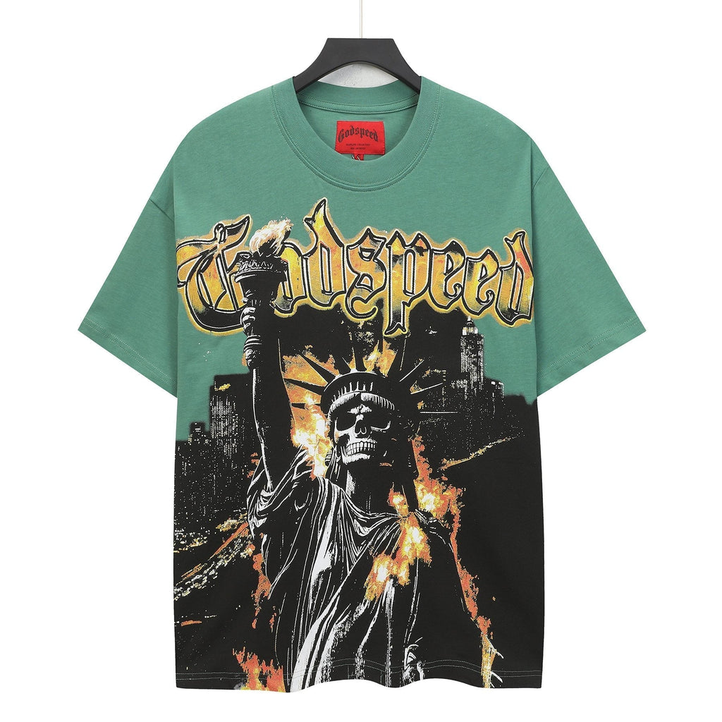 Godspeed Statue of Liberty Graphic T-Shirt ¡ª front