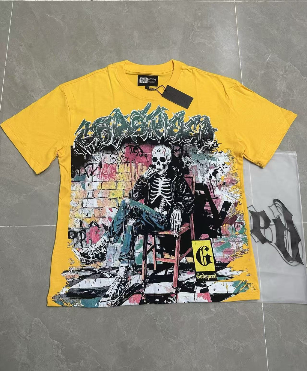 Godspeed Skeleton Graphic T-Shirt ¡ª front