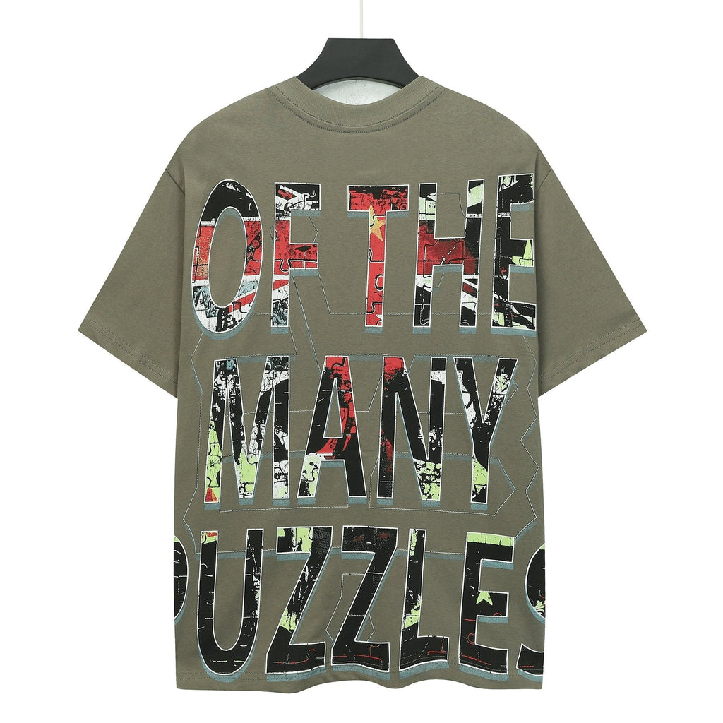 Godspeed Skull Puzzle Graphic Short-Sleeve T-Shirt ¡ª back