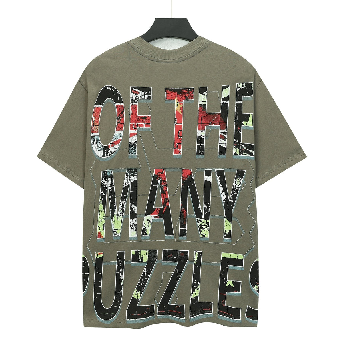 Godspeed Skull Puzzle Graphic Short-Sleeve T-Shirt ¡ª back