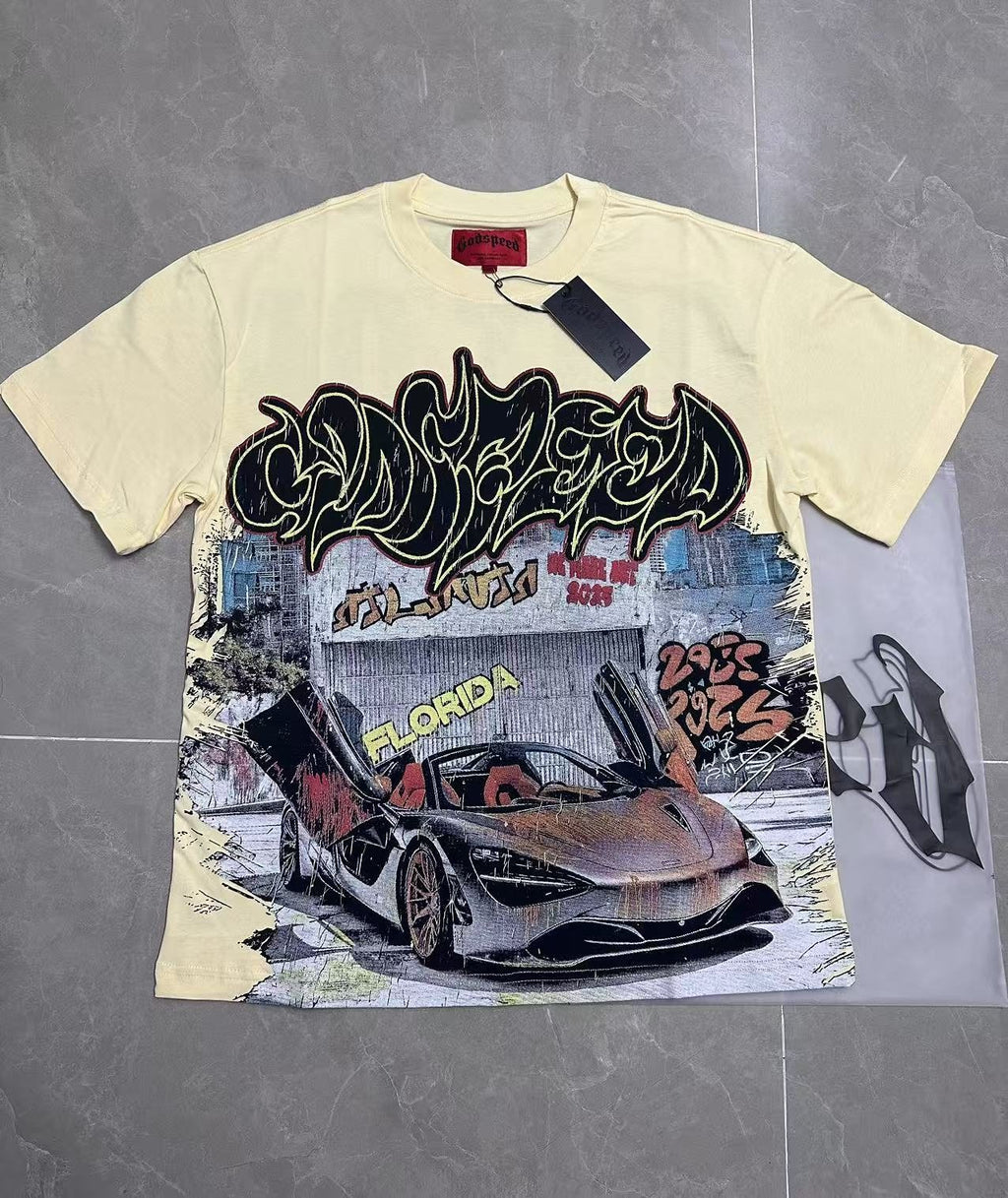 Godspeed Out of Many One Car Graphic T-Shirt ¡ª context