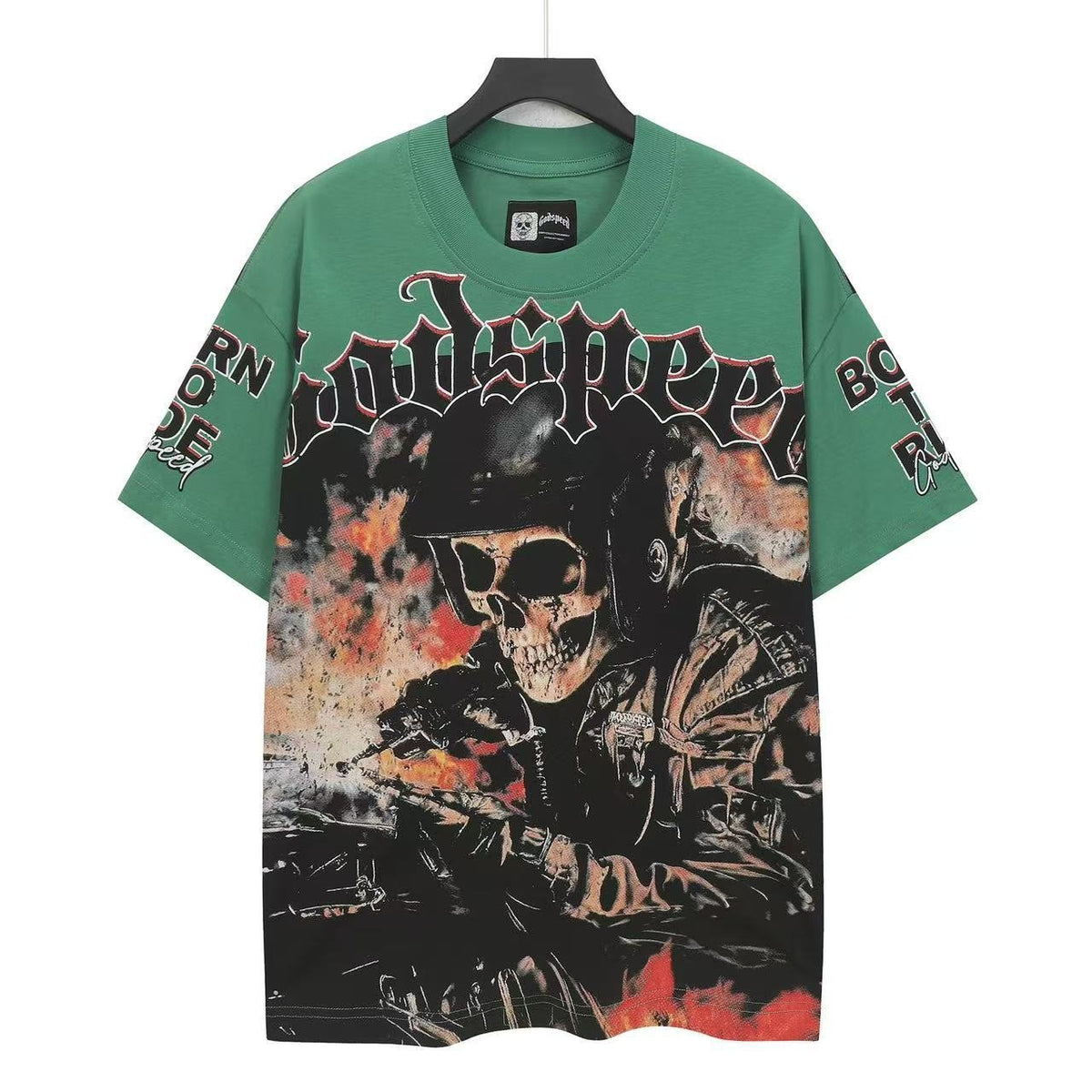 Godspeed Born to Ride Graphic T-Shirt ¡ª front
