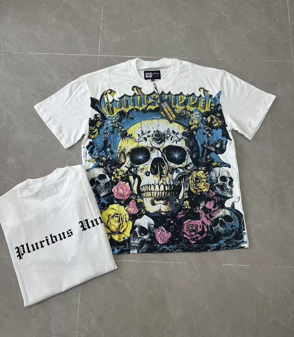 Godspeed Skull Rose Graphic T-Shirt ¡ª context