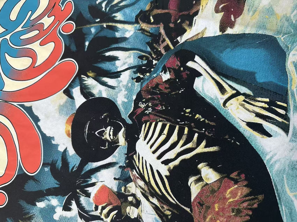 Godspeed Beach Skeleton Graphic T-Shirt ¡ª detail
